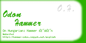odon hammer business card